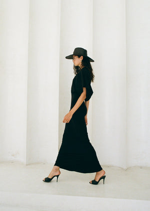 9.05 full price! - NINA DRESS BLACK LECOLLET