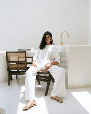 PENIDA PANTS OFF WHITE LECOLLET