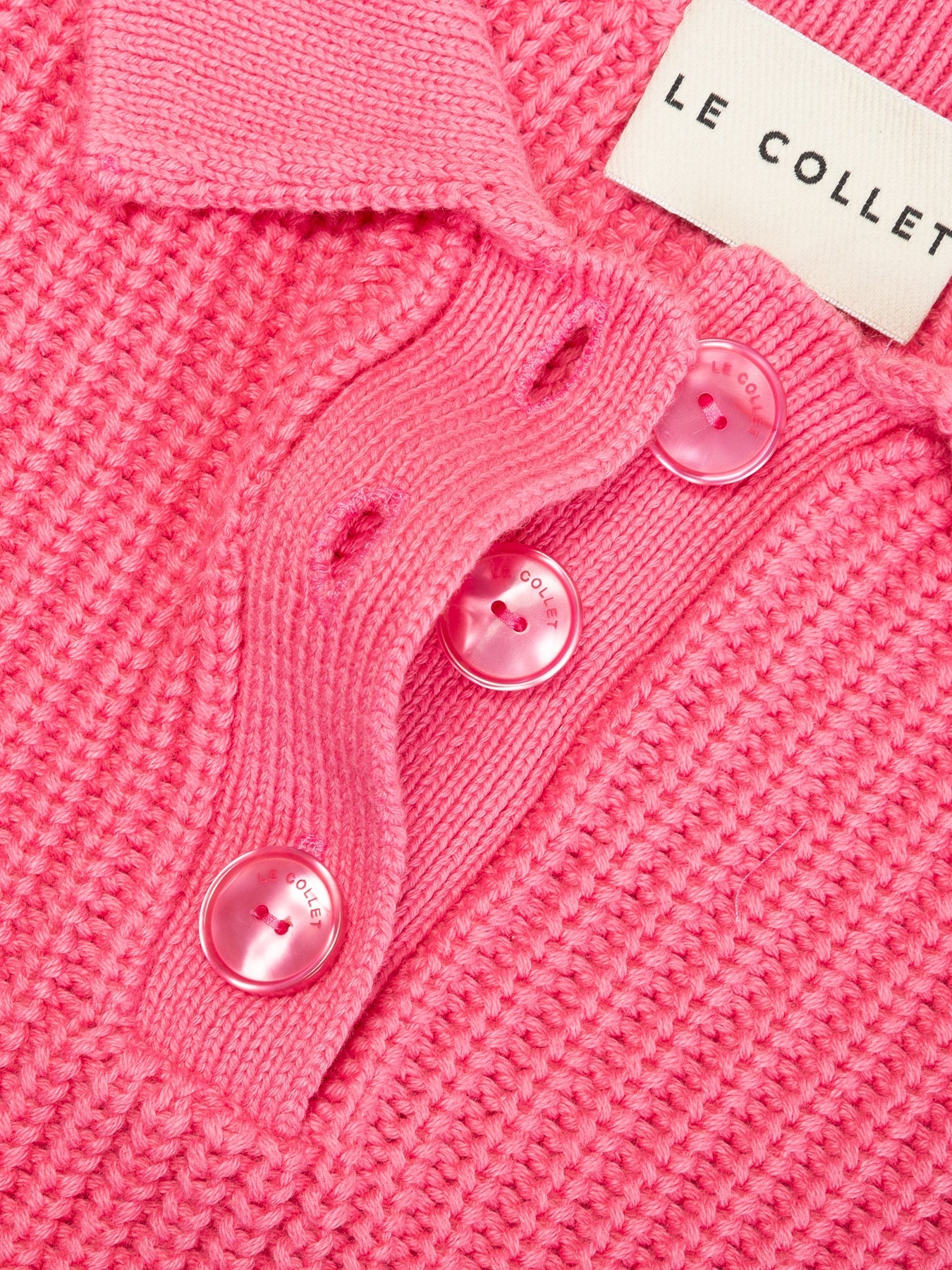 ZURI PINK POLO SWEATER – LECOLLET