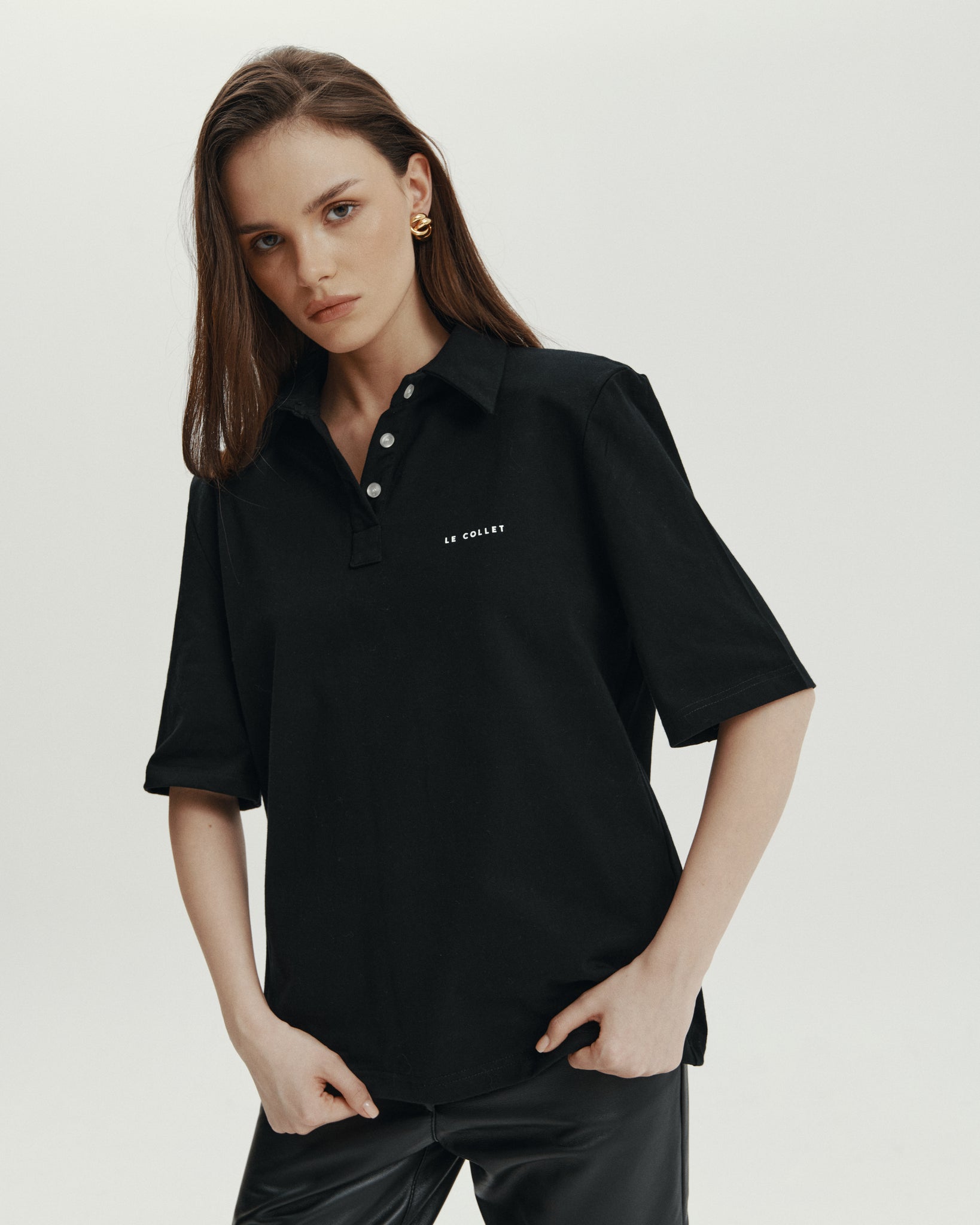 POLO MELANIA BLACK LECOLLET