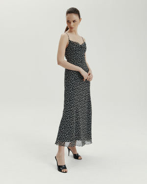 BREEZE NEW LONG BLACK DOTS LECOLLET