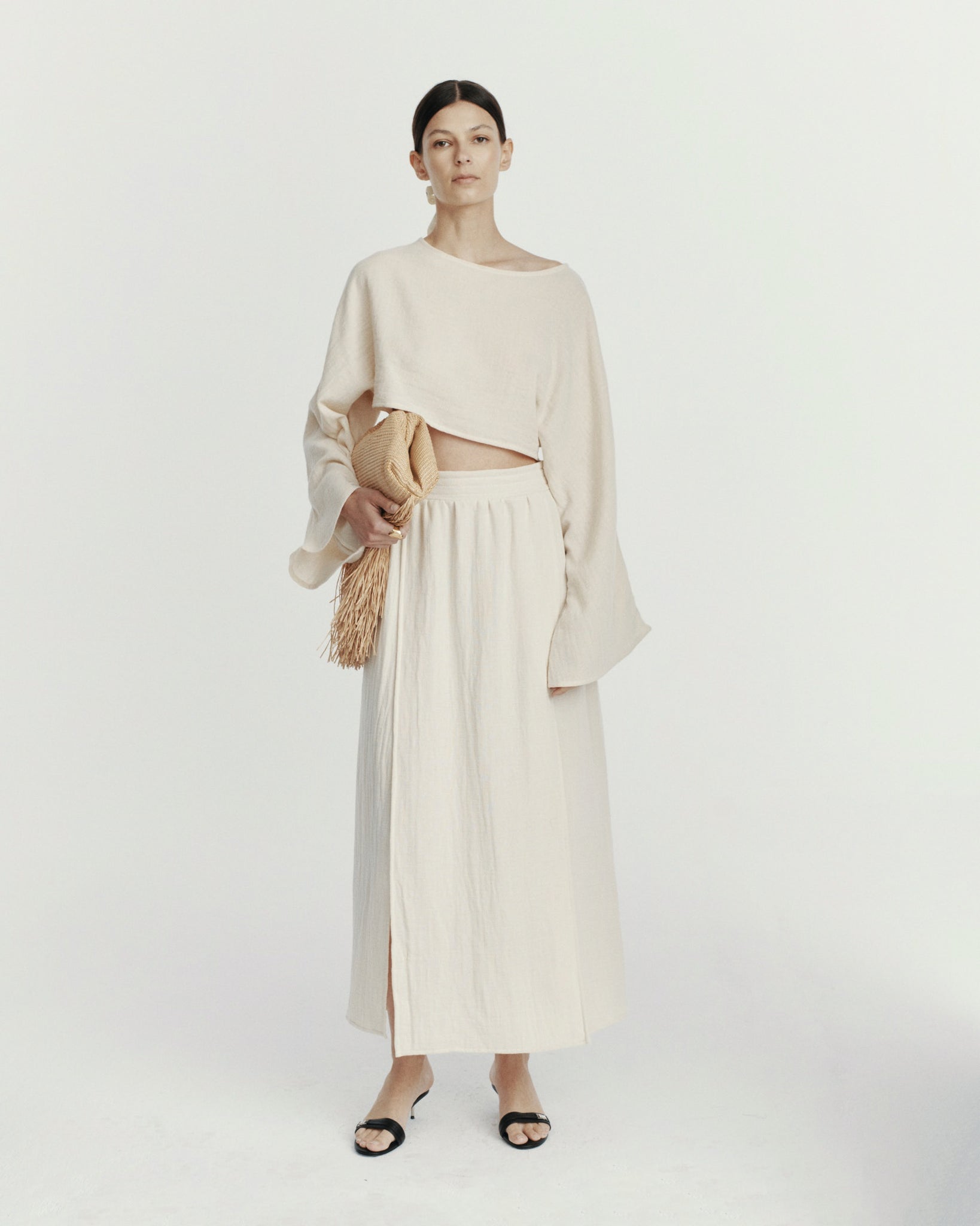 SARA SKIRT MUSLIN VINTAGE ECRU LECOLLET