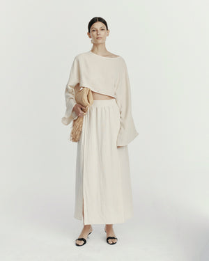 SARA SKIRT MUSLIN VINTAGE ECRU LECOLLET