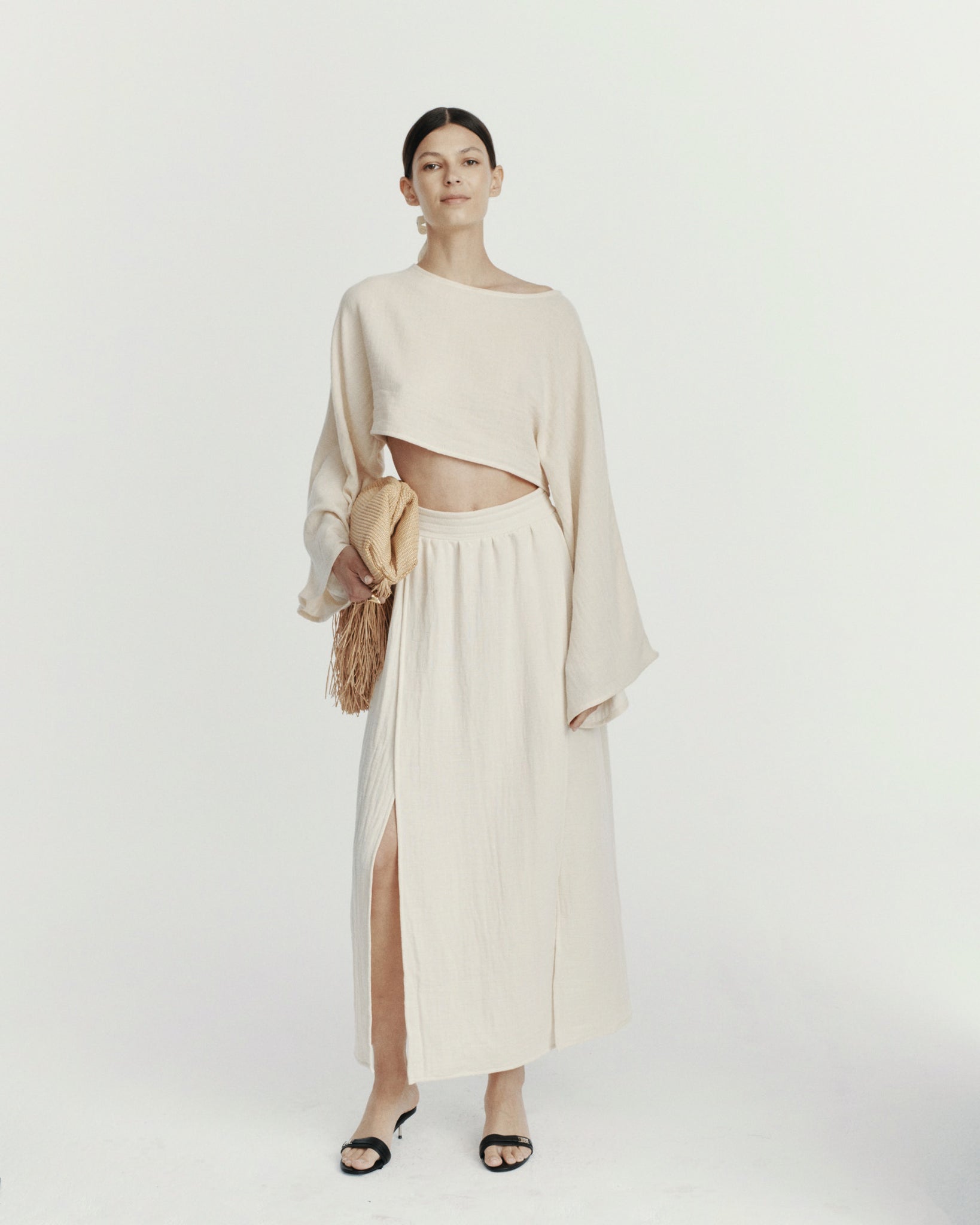 SARA SKIRT MUSLIN VINTAGE ECRU LECOLLET