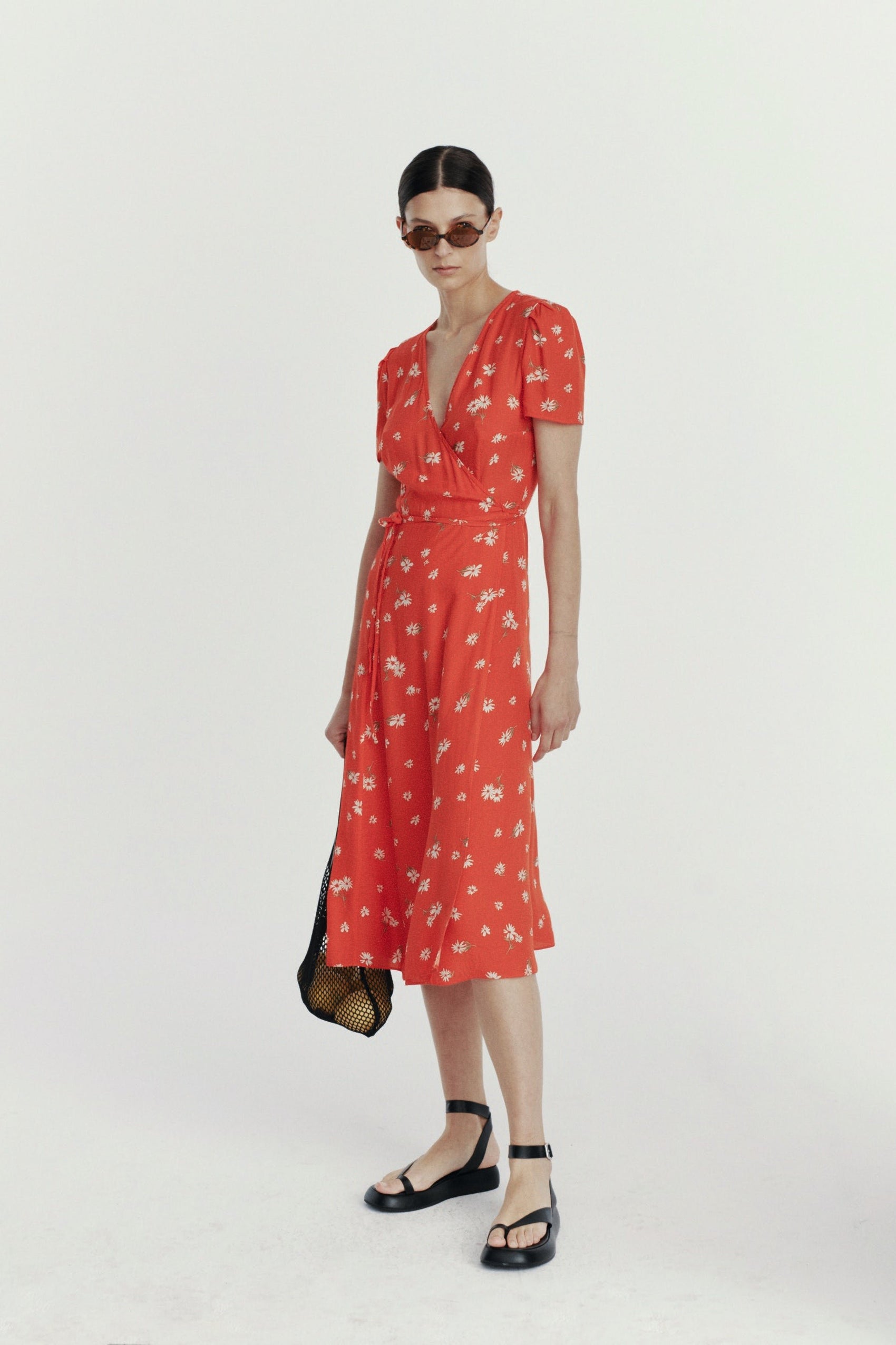 ANJA RED DAISY LECOLLET