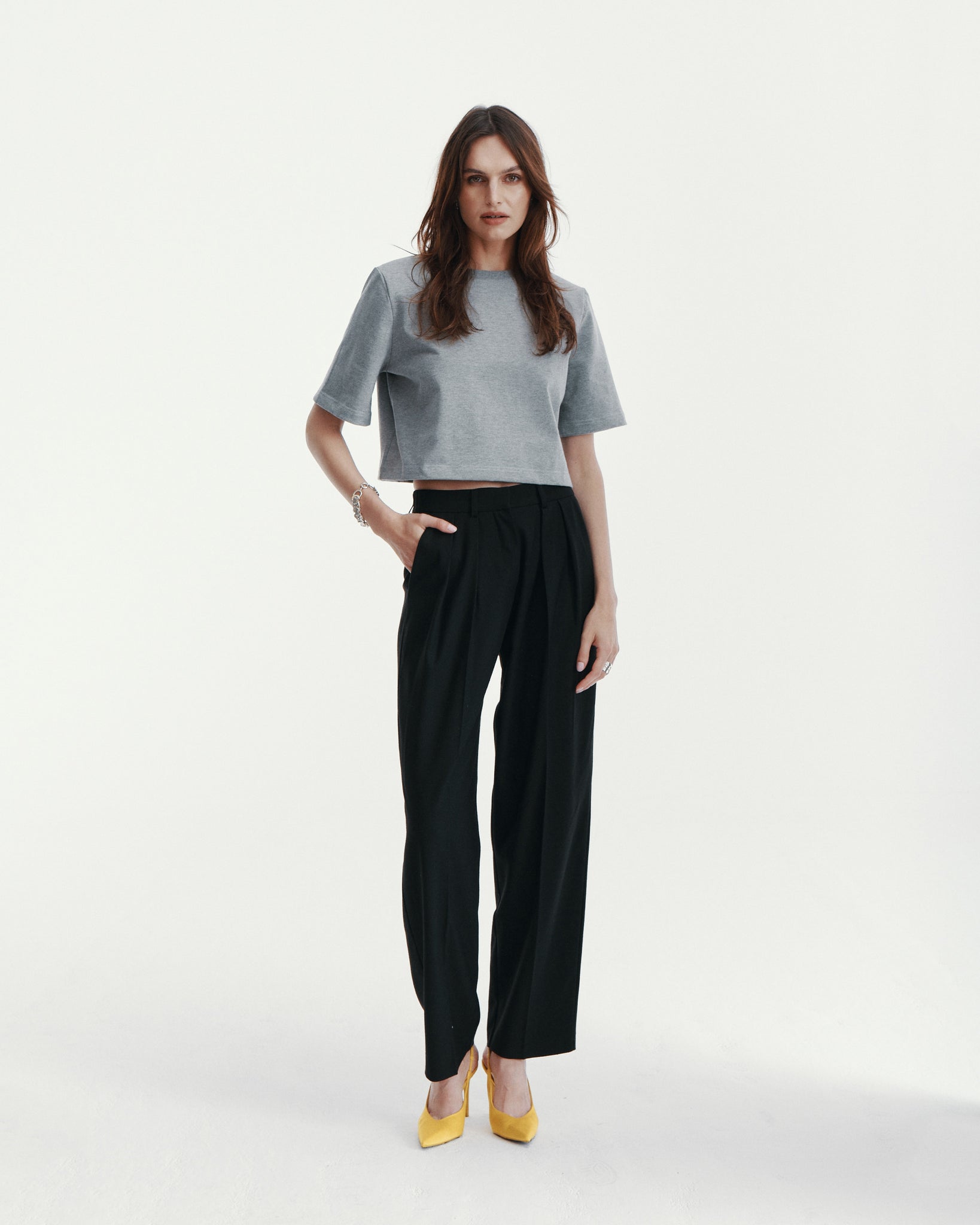 CROP TOP MELANIA GREY LECOLLET