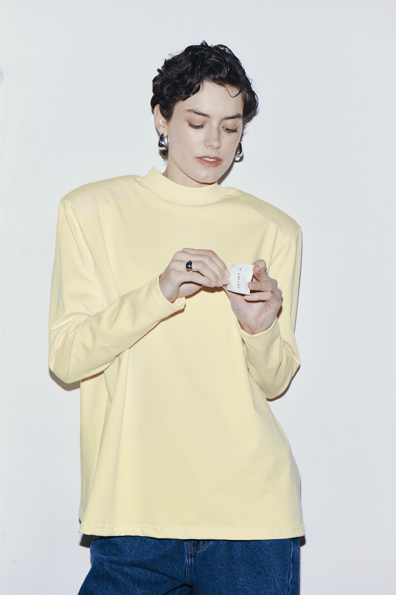 JULIE LONGSLEEVE YELLOW PASTEL