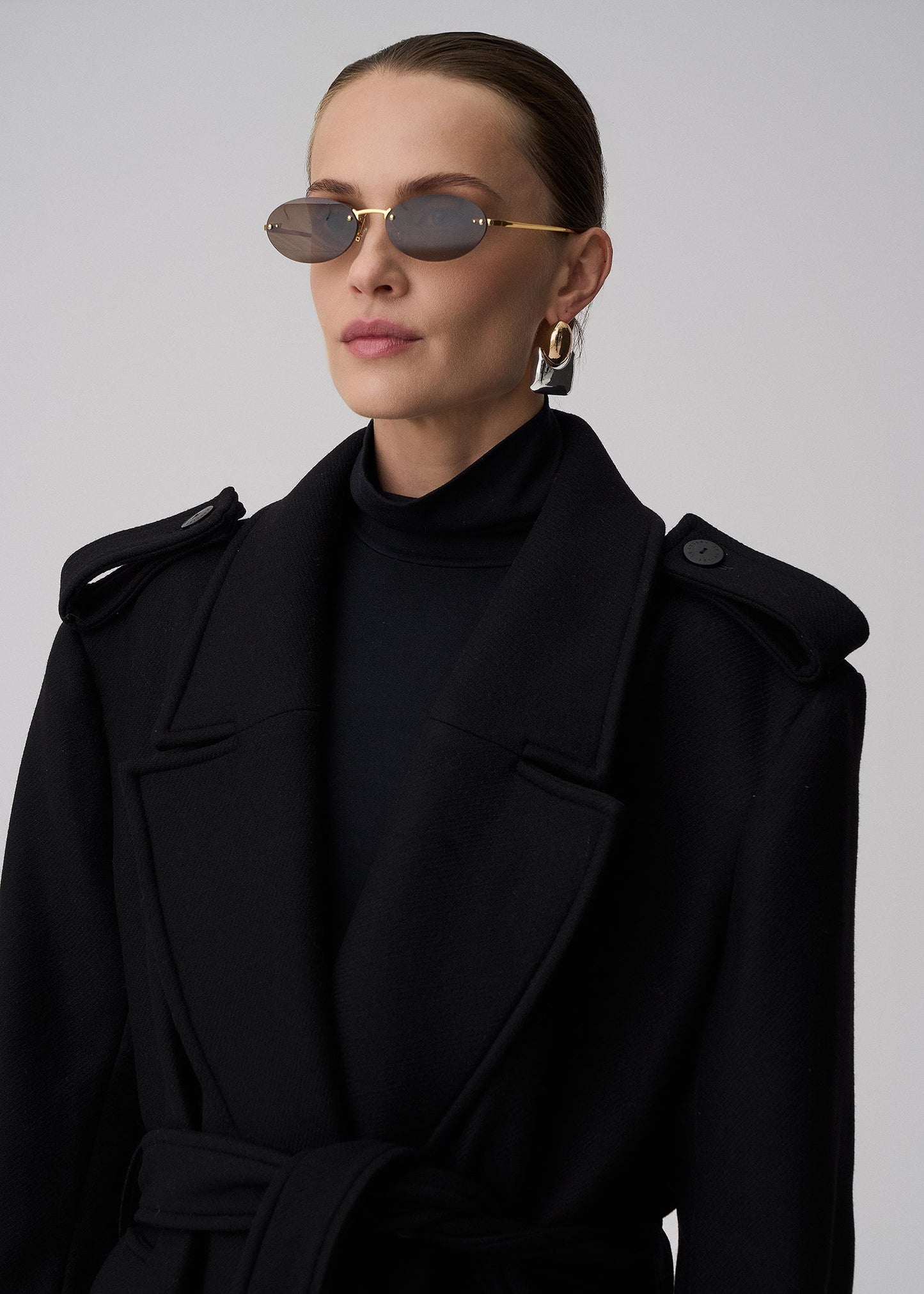 PŁASZCZ SOHO WOOL BLACK LECOLLET