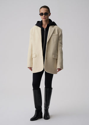 MARYNARKA ROY WOOL ECRU LECOLLET