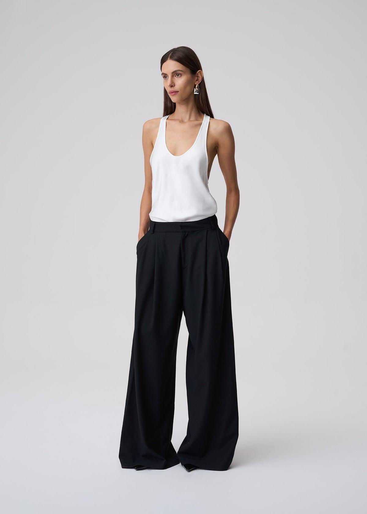 TOP SONIA SATIN OFF WHITE LECOLLET