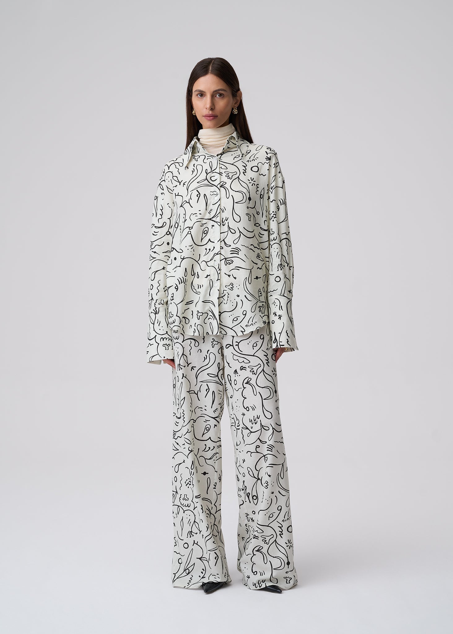 SPODNIE WANDA PRINT LECOLLET