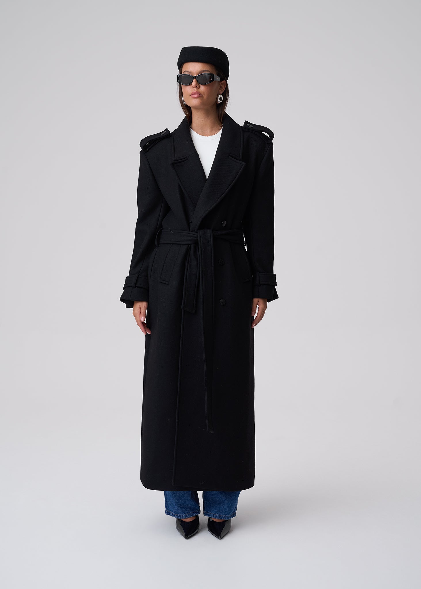 PŁASZCZ SOHO WOOL BLACK LECOLLET