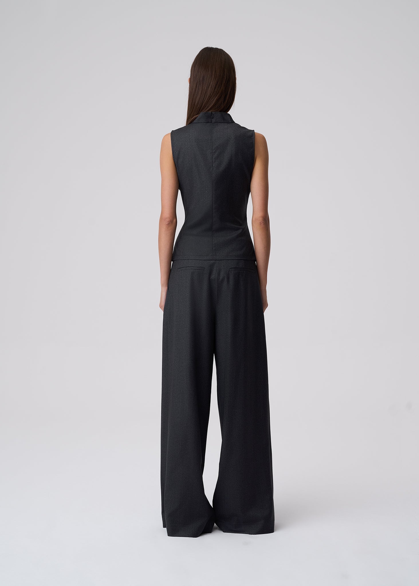 TOP TIFFANY WOOL GREY LECOLLET
