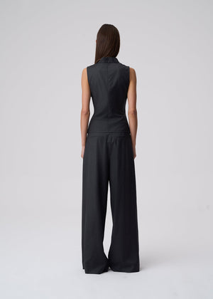 TOP TIFFANY WOOL GREY LECOLLET