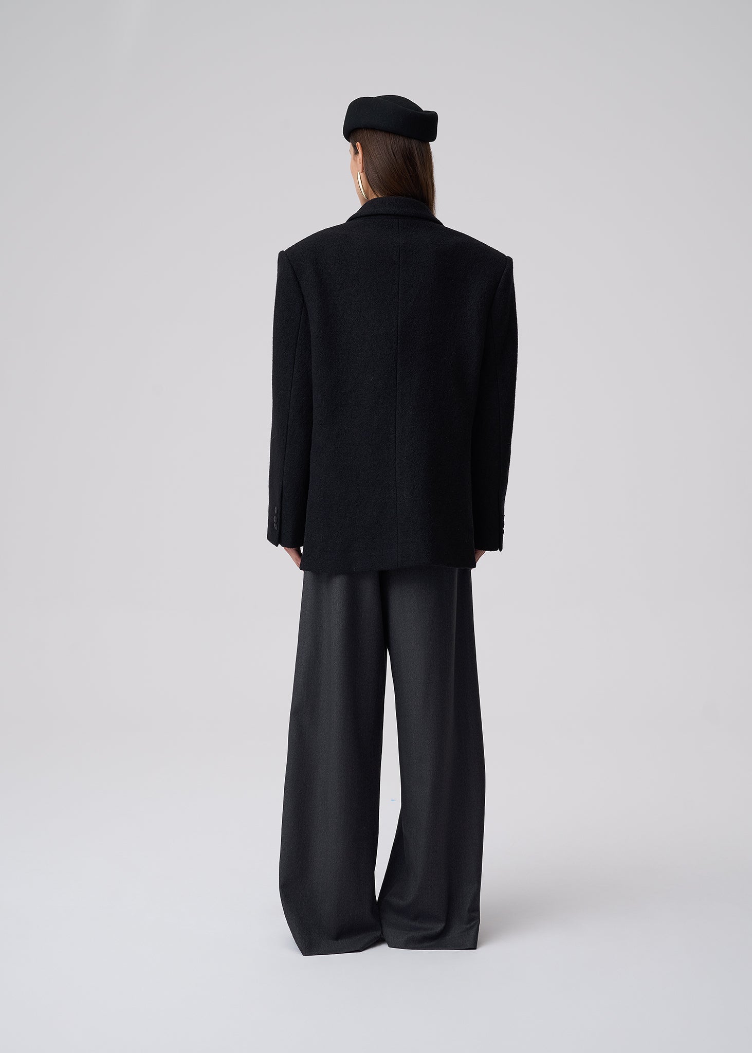 MARYNARKA OZI  WOOL BLACK LECOLLET