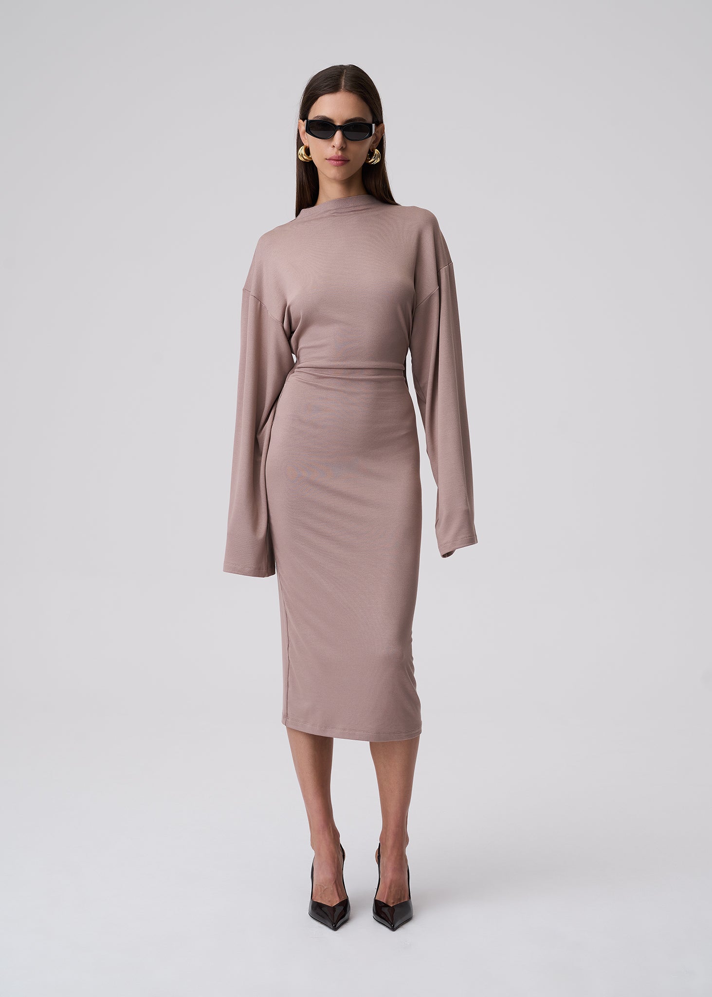 SUKIENKA AURI BACKLESS MOKKA