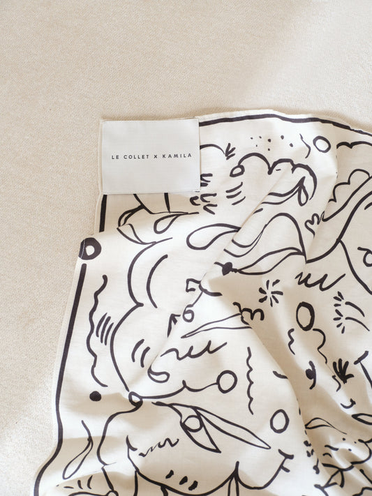 CHUSTA ANOUSHKA ECRU LECOLLET