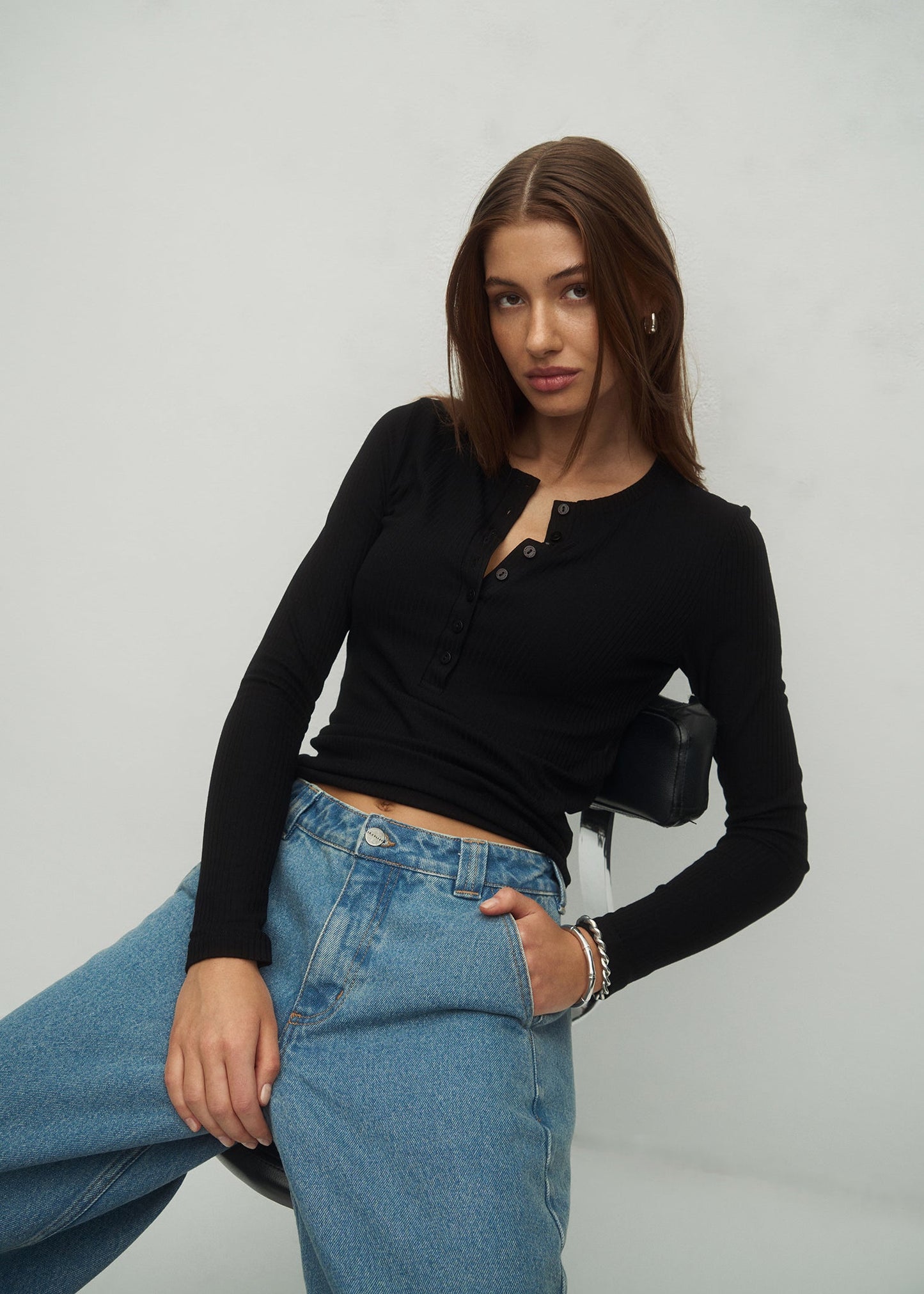 LONGSLEEVE TERESA BLACK LECOLLET