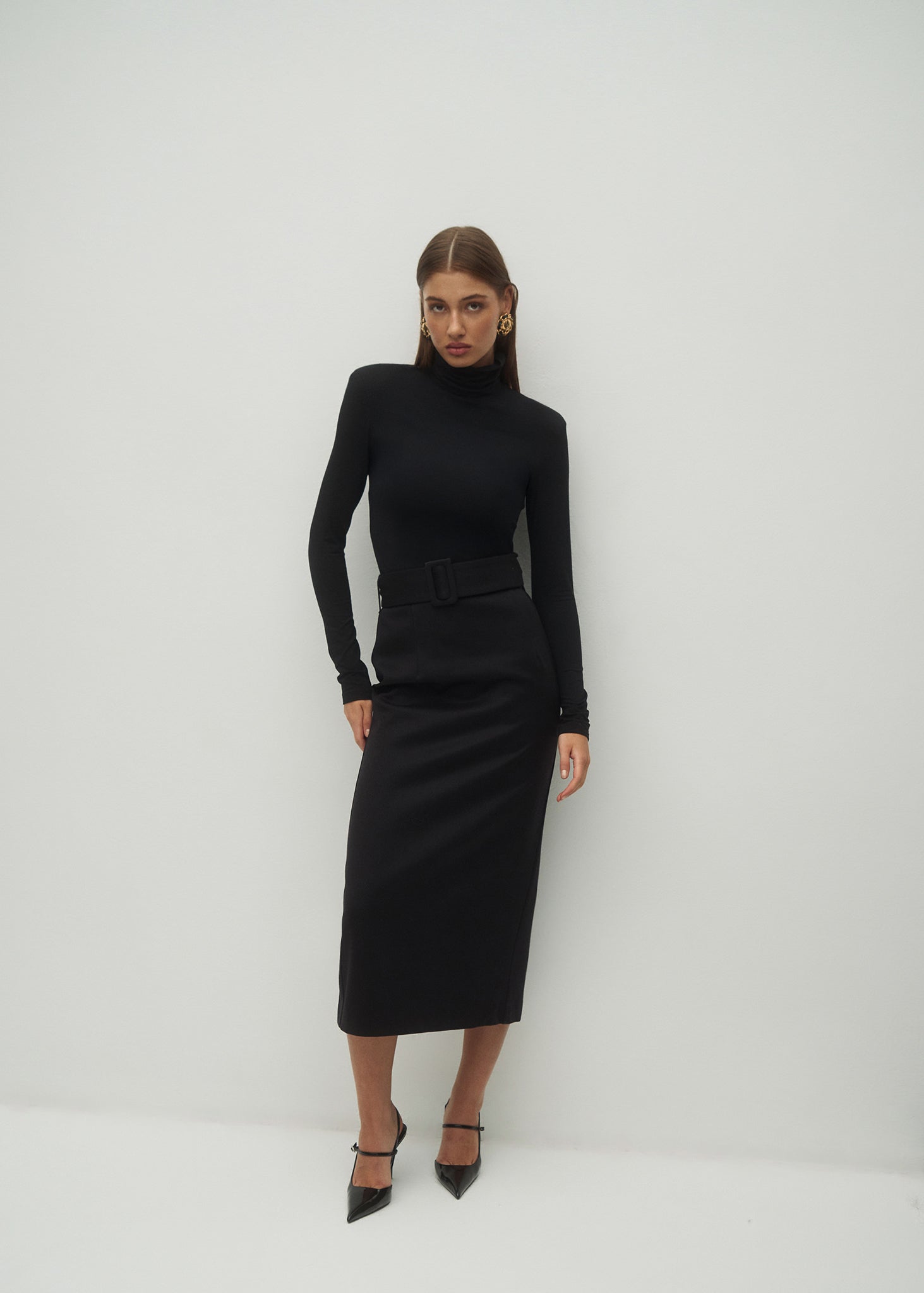 SPÓDNICA SORBONA BLACK LECOLLET