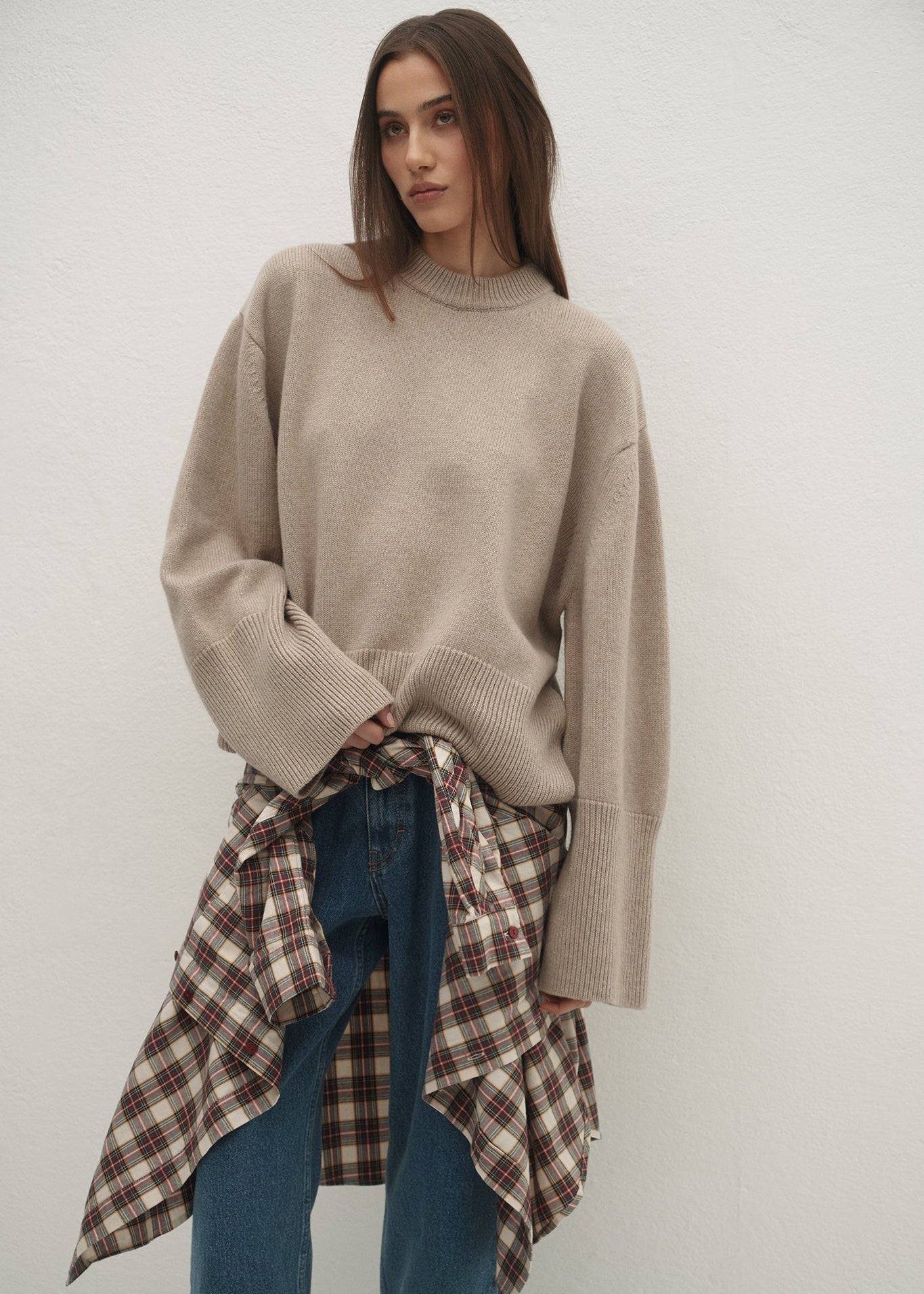 SWETER ELWEN TAUPE LECOLLET