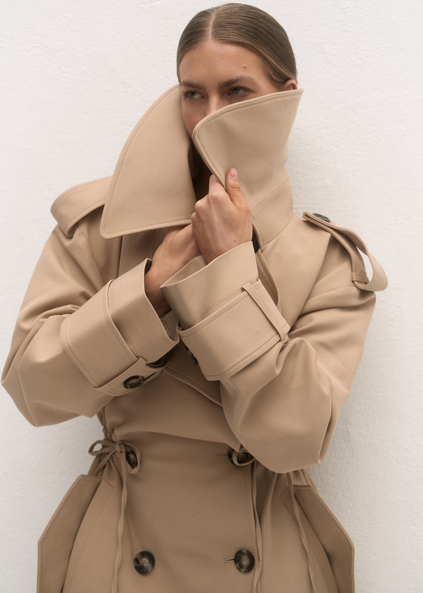 ELODIE BEIGE TRENCH COAT – LECOLLET