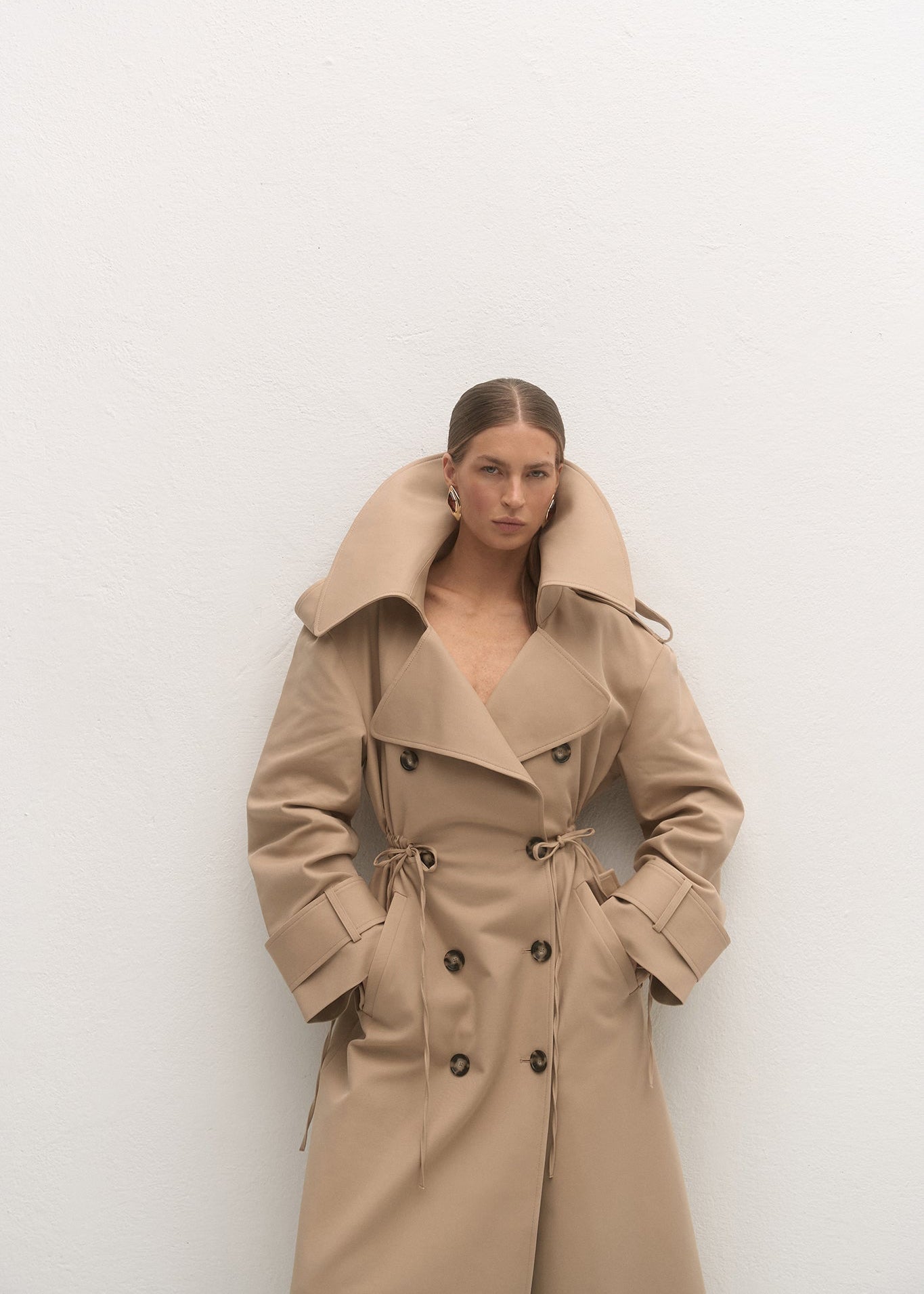 ELODIE BEIGE TRENCH COAT – LECOLLET