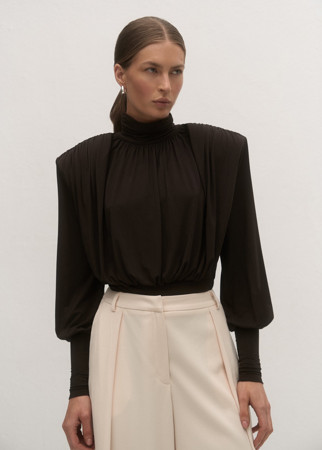 SPODNIE SUZANNE ECRU LECOLLET