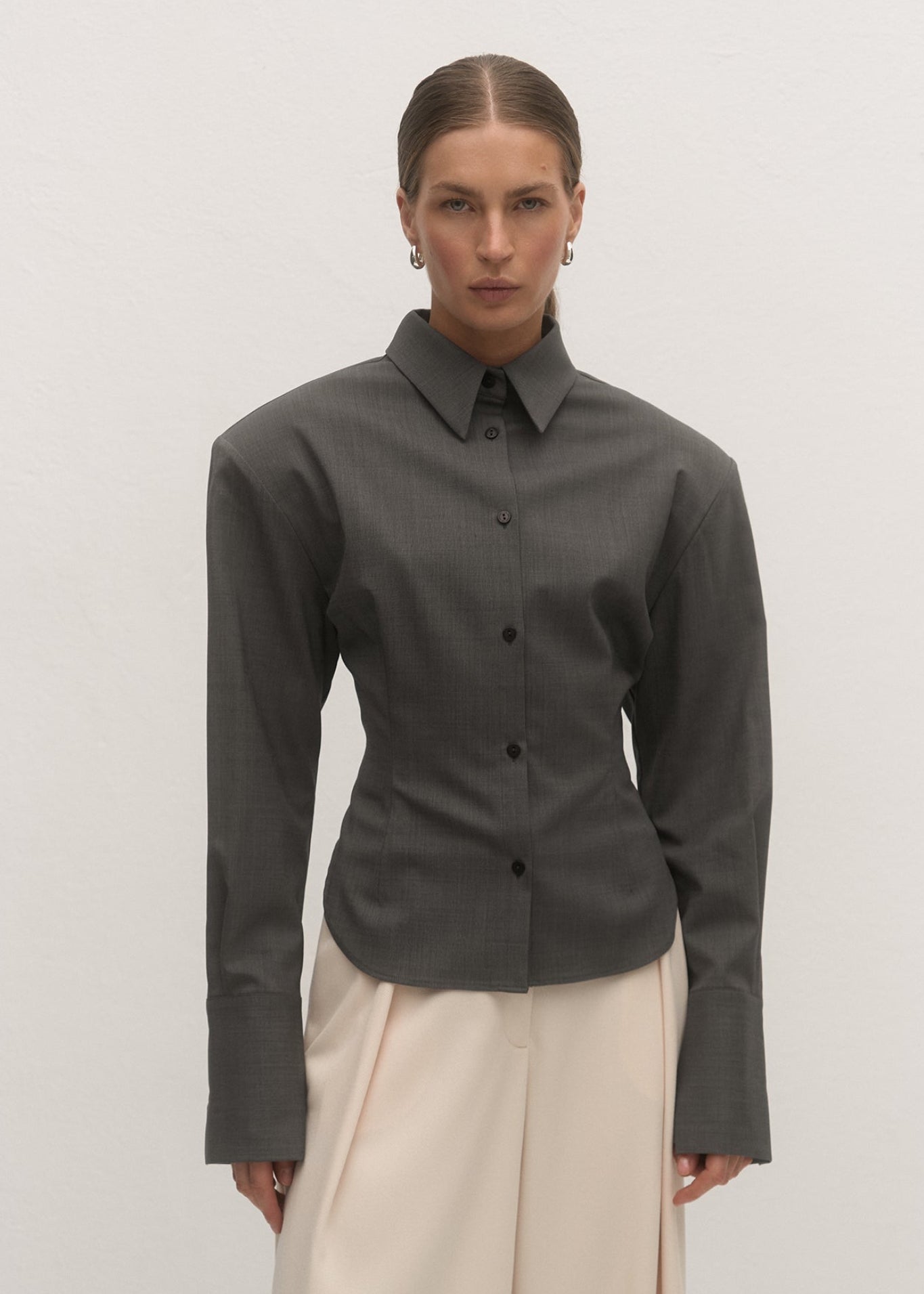 KOSZULA AURELIA GREY LECOLLET