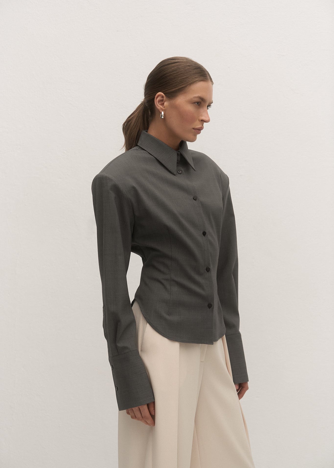 KOSZULA AURELIA GREY LECOLLET