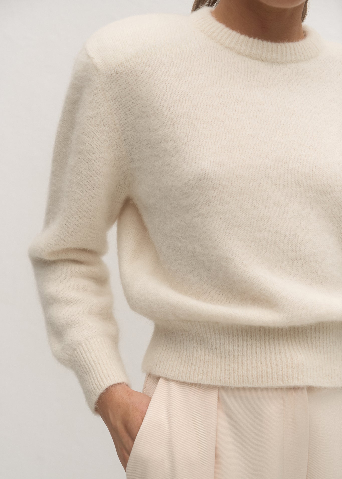 SPODNIE SUZANNE ECRU LECOLLET