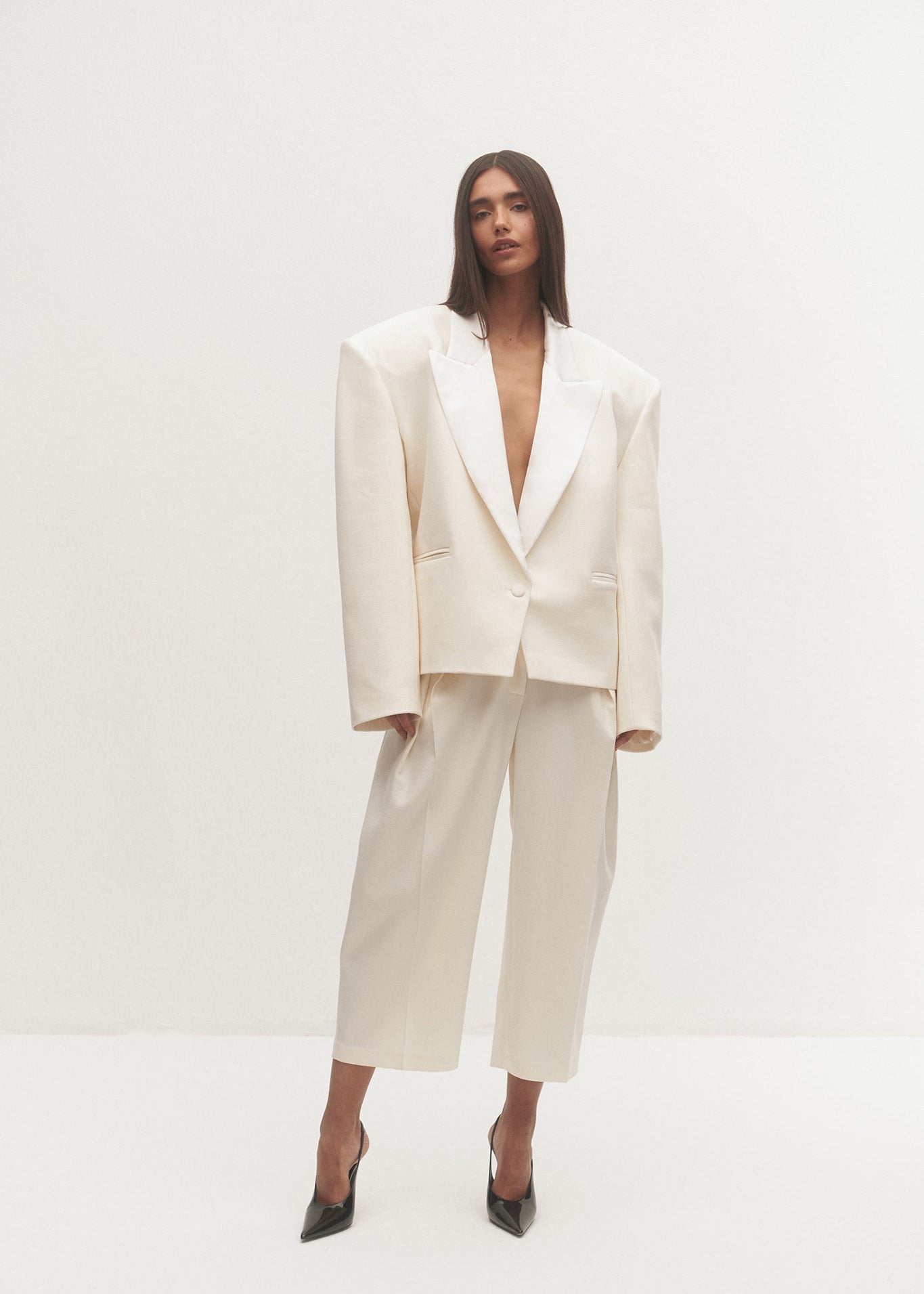 SPODNIE ODEONE ECRU LECOLLET