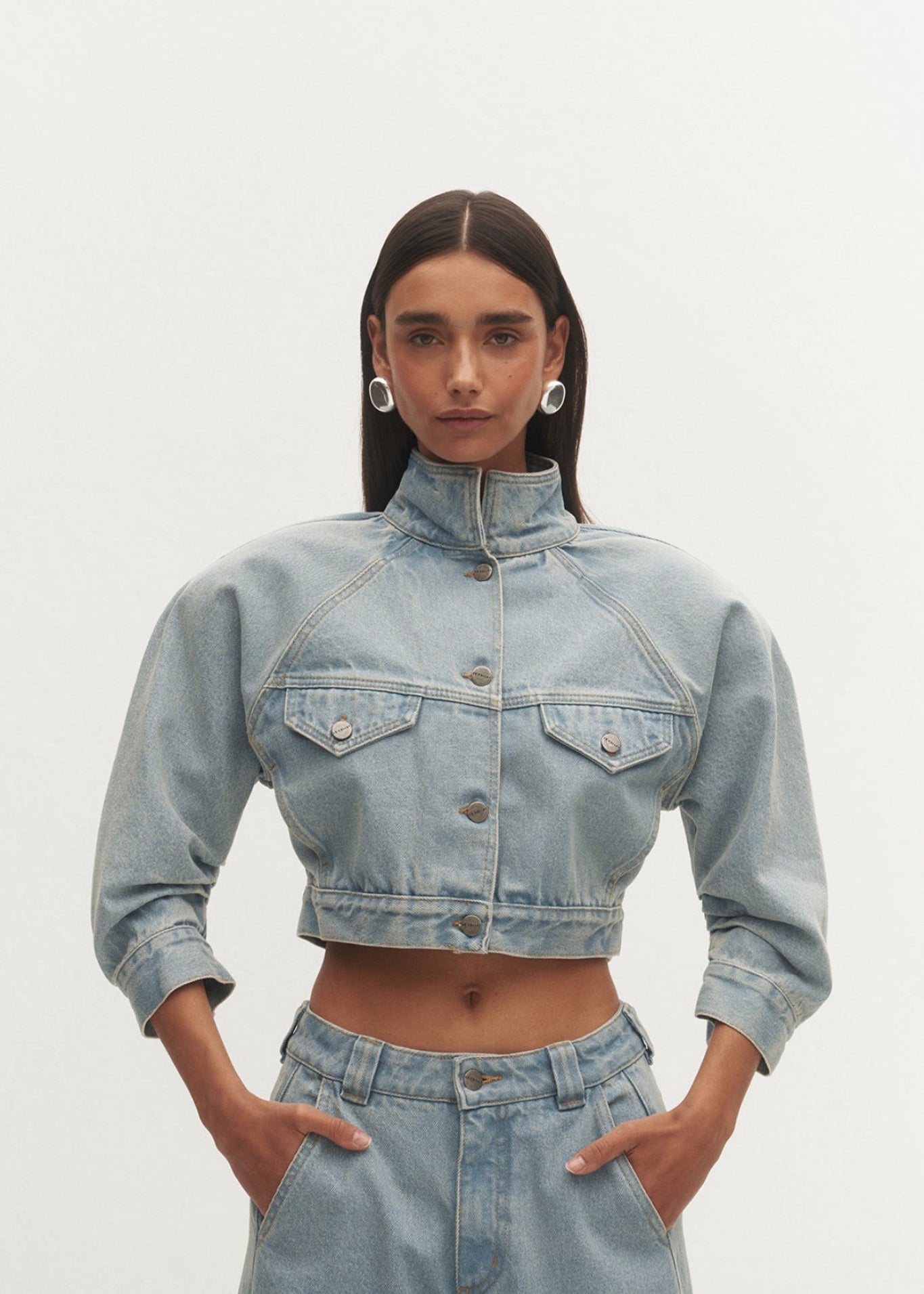 KURTKA DRIES LIGHT BLUE LECOLLET