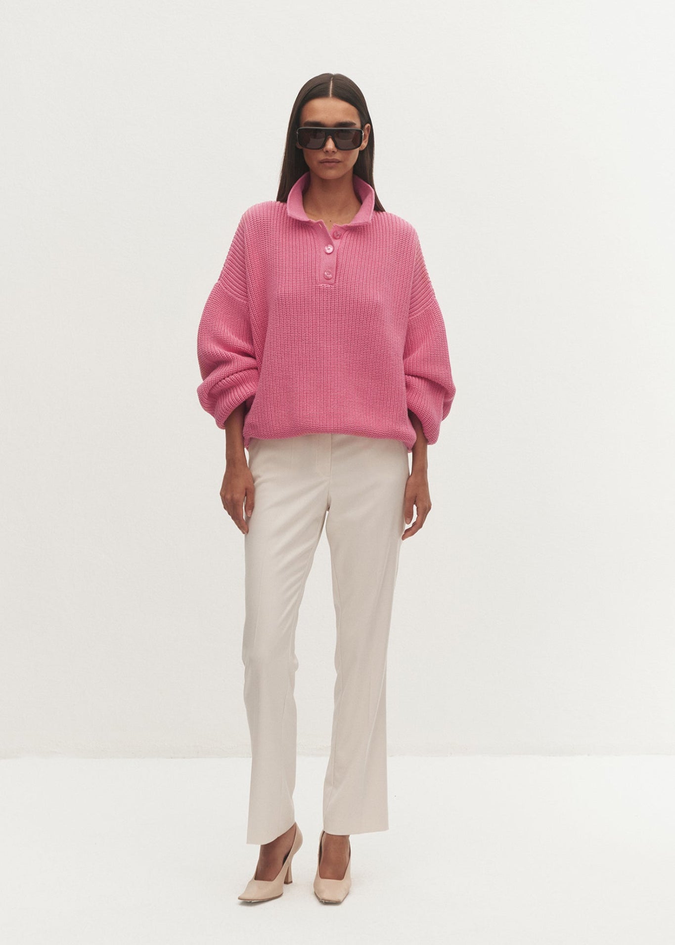 SWETER POLO ZURI PINK LECOLLET