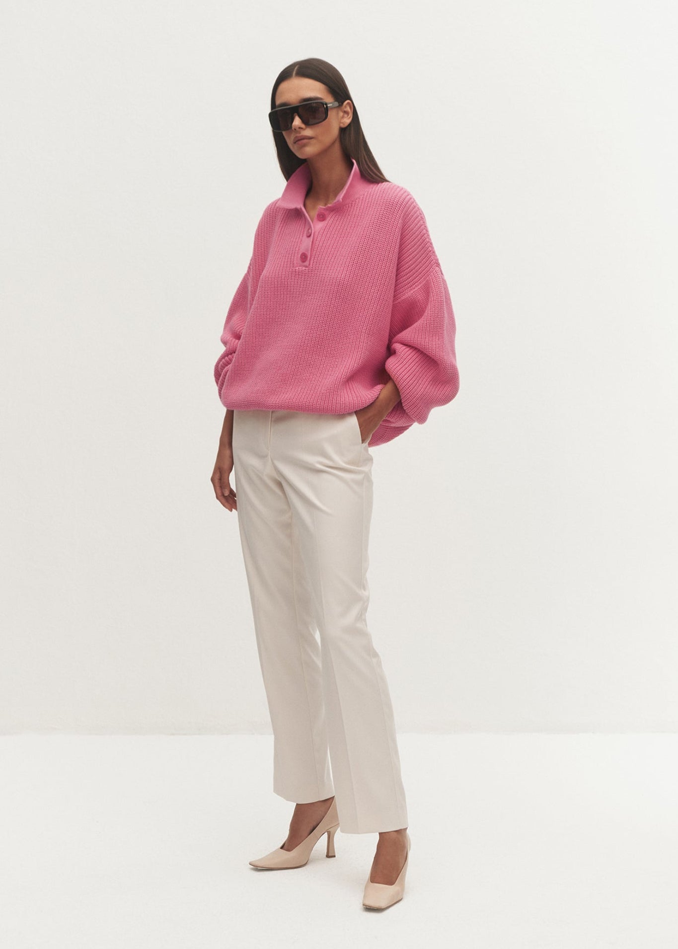 SWETER POLO ZURI PINK LECOLLET