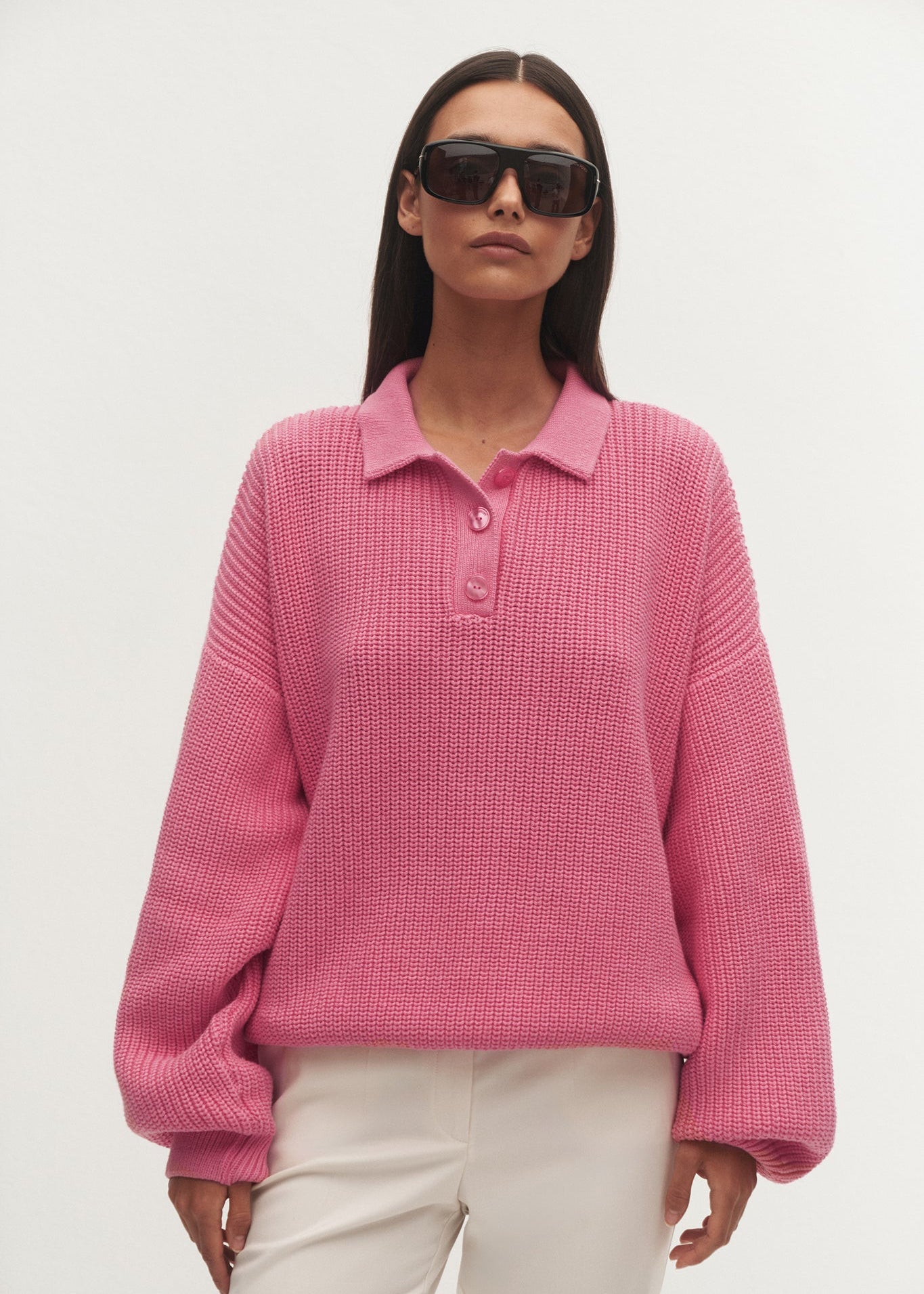 SWETER POLO ZURI PINK LECOLLET