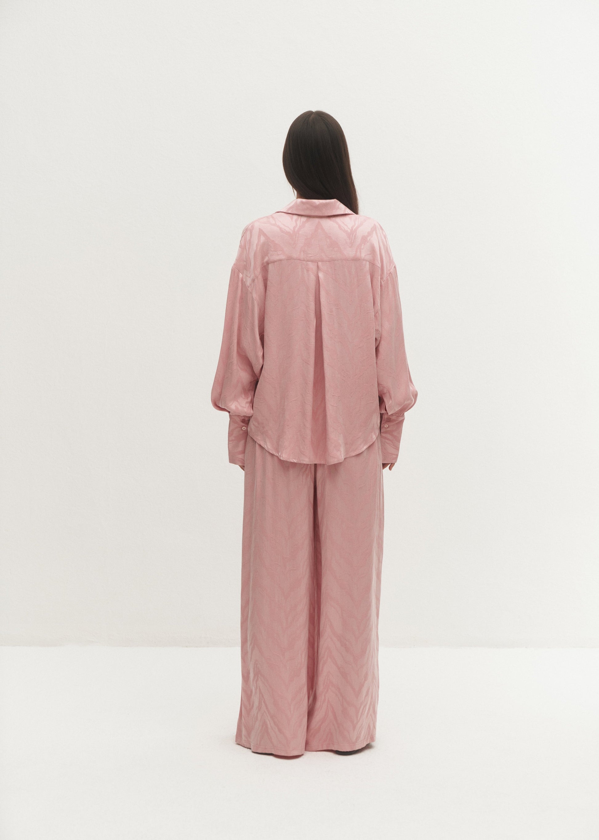 SPODNIE CARLA PINK WOOD LECOLLET