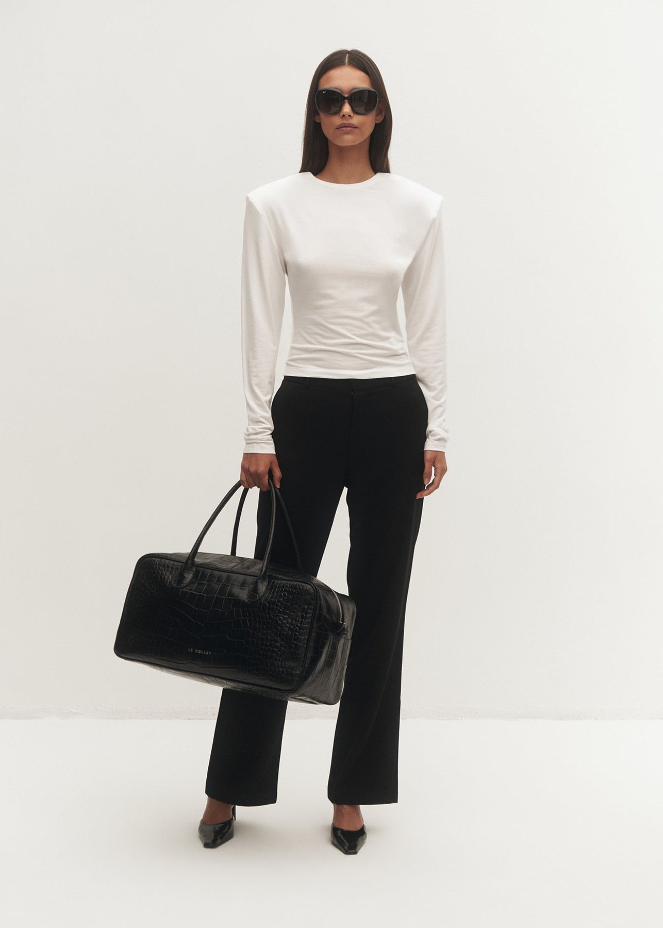 SPODNIE ZULIA TWILL BLACK LECOLLET