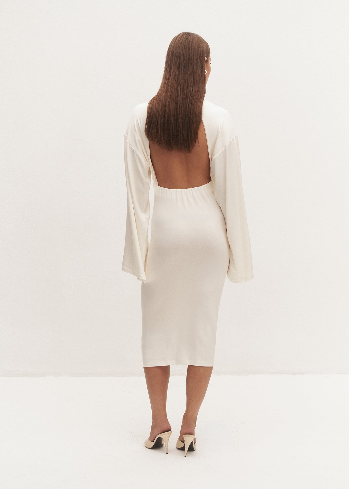 SUKIENKA AURI BACKLESS ECRU LECOLLET