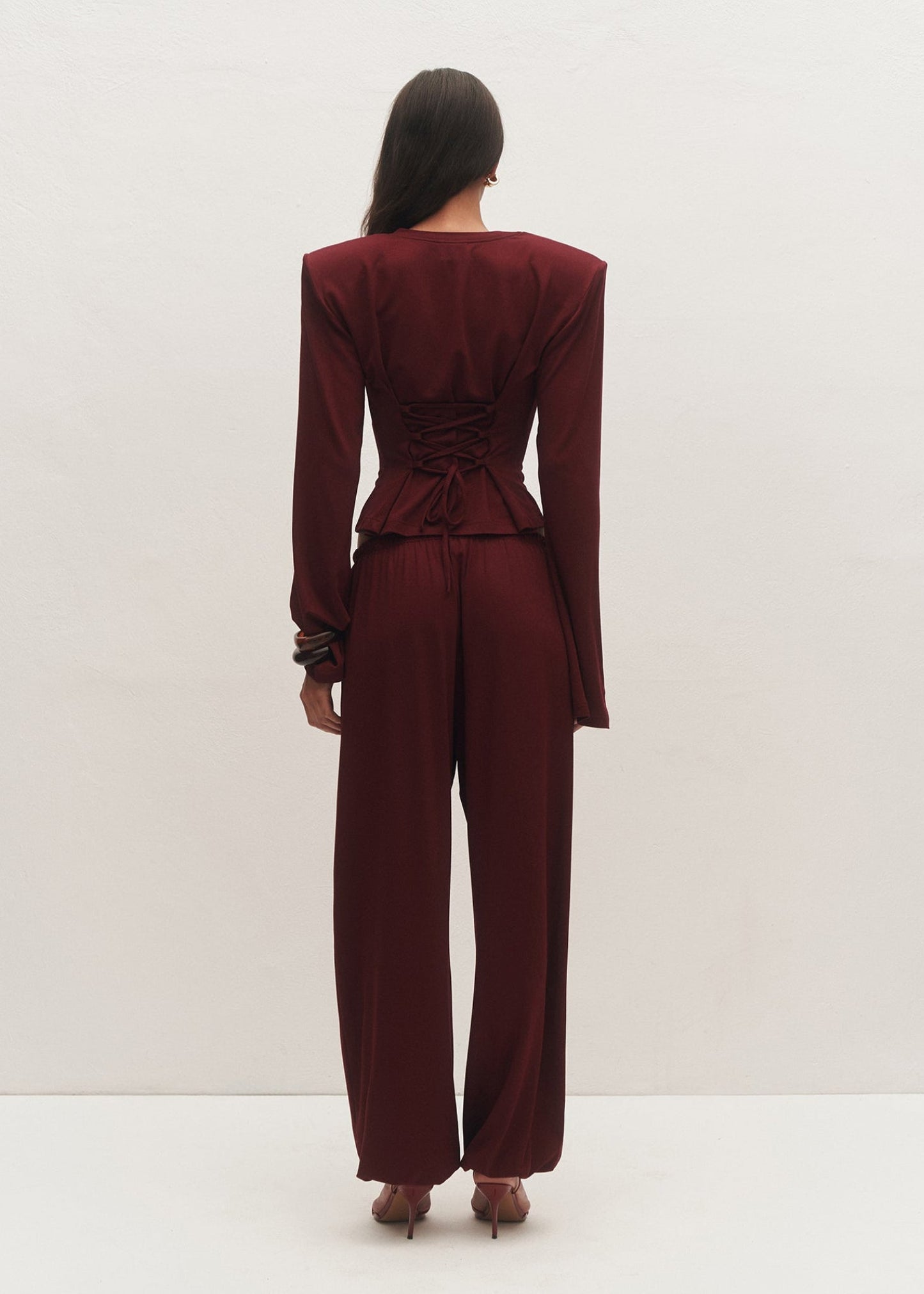 SET RODNEY HAIM BURGUNDY LECOLLET