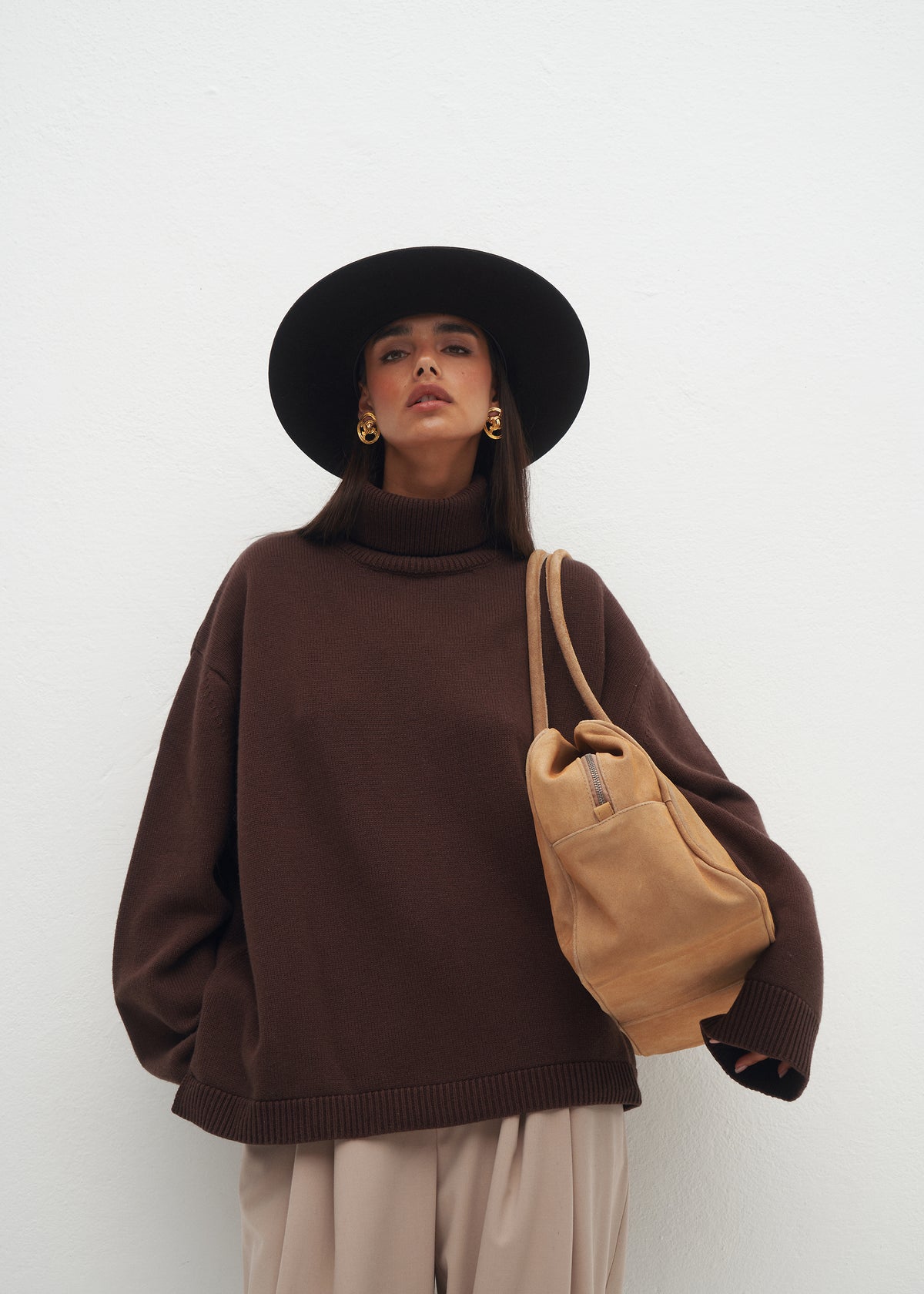 TORBA VERONA BEIGE SUEDE