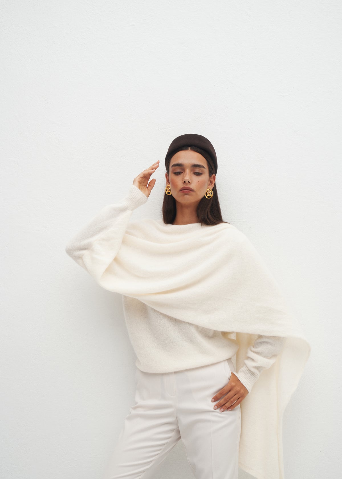 SWETER ISOLDE ALPACA ECRU