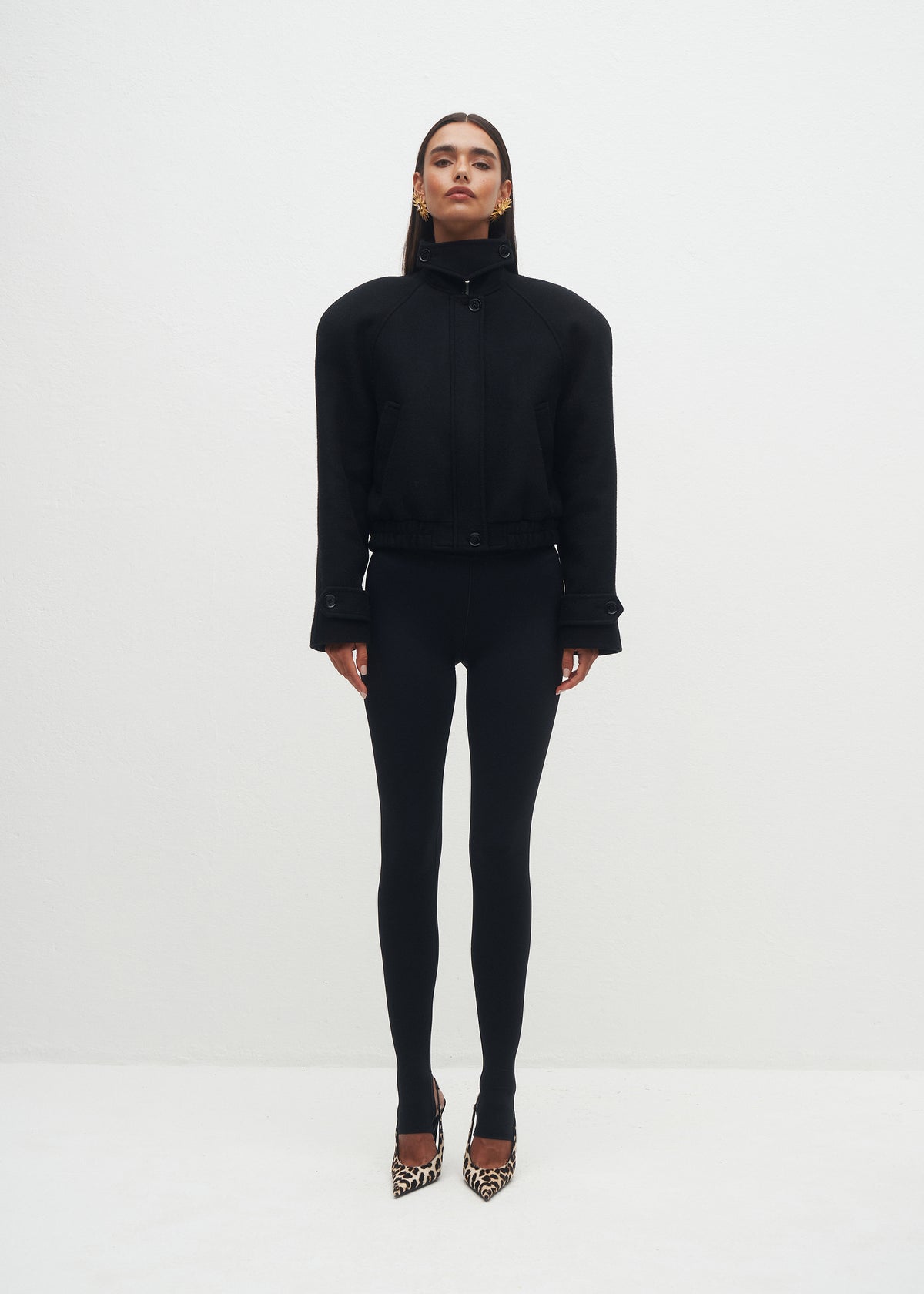 KURTKA LARGO WOOL BLACK