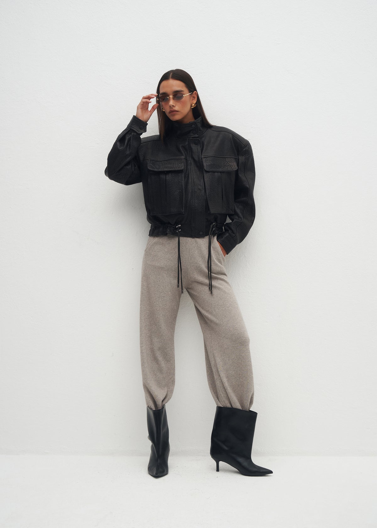 SPODNIE TODI GREY MELANGE