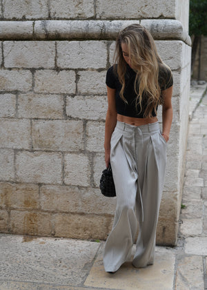 NORIE BELT GREY STRIPES LECOLLET