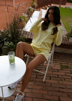 SZORTY MALMO II GLOW CLUB YELLOW PASTEL LECOLLET