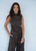 TOP TIFFANY WOOL GREY LECOLLET