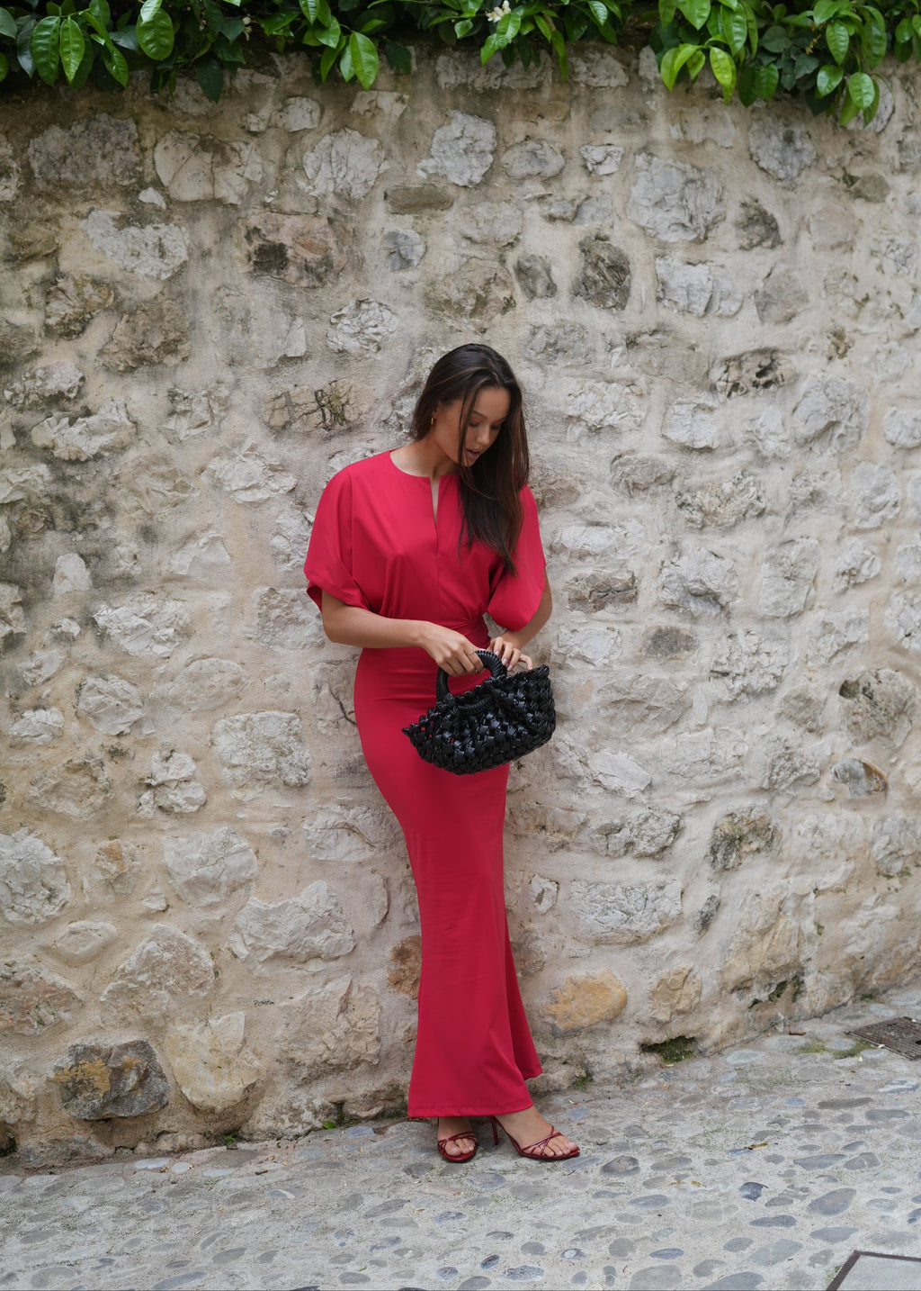NINA DRESS RED