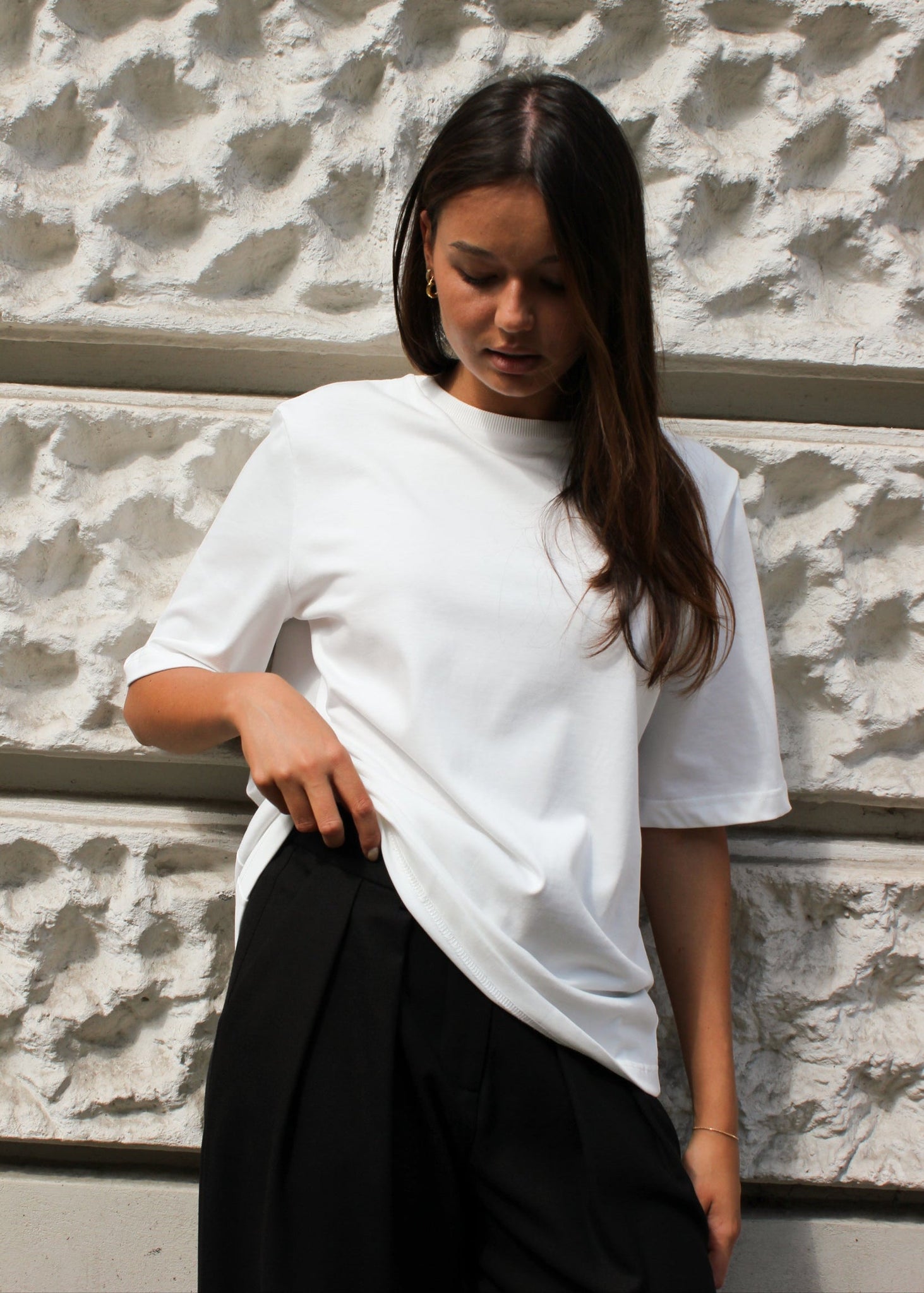 T-SHIRT MARC MELANIA WHITE LeCollet