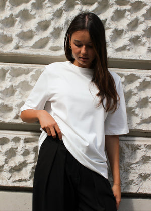 T-SHIRT MARC MELANIA WHITE LeCollet