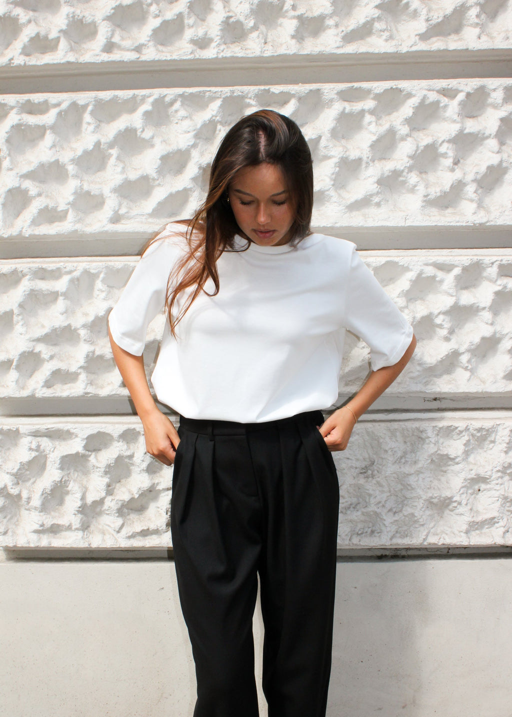 T-SHIRT MARC MELANIA WHITE LeCollet